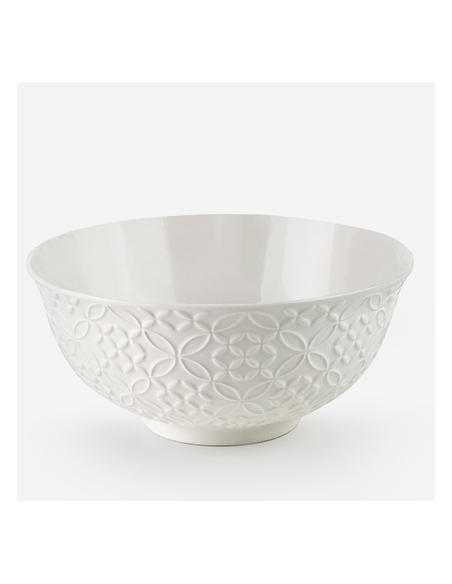 BOL CERAMICA JARDIN WHITE 16X7,3 CM