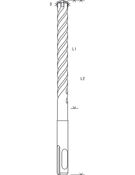 BROCA SDS PLUS-5X 8X100X160 BOSCH