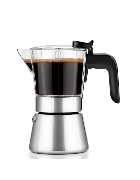 CAFETERA INOX FLAVOUR CRYSTAL 10 TZ