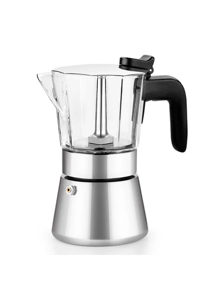 CAFETERA INOX FLAVOUR CRYSTAL 4 TZ