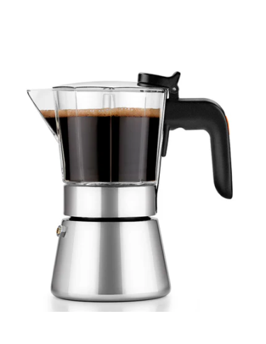 CAFETERA INOX FLAVOUR CRYSTAL 4 TZ