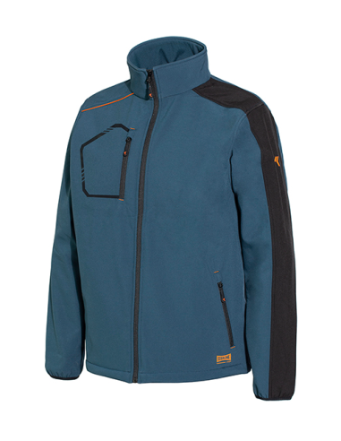 CHAQUETA SOFTSHELL KIND AZUL XXL