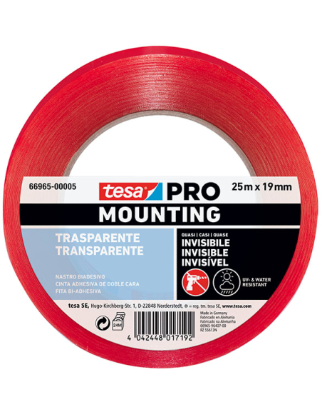 CINTA DOBLE CARA 25MX19MM