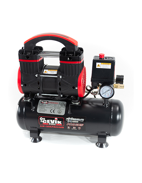COMPRESOR SILENCIO 1HP S/ACEIT 8 BAR 6 L