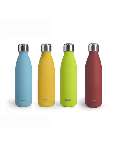BOTELLA TERMO INOX COLORFULL DOBLE PARED 500 ML