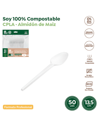 CUCHARILLA DESECHAB CPLA B/50 13,5 CM