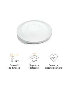 DETECTOR PRESENCIA REAL TECHO 360 BLANCO