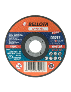 DISCO C METAL/INOX EJE FINO 115X1MM