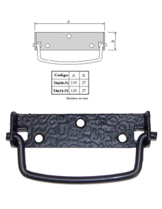 ASA ABATIBLE NEGRA 125X27 MM
