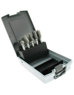 ESTUCHE 5 FRESAS ROTATIVAS M DURO 100X40X120