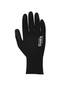 GUANTE POLIESTE PALMA PUÑO NEGRO 10