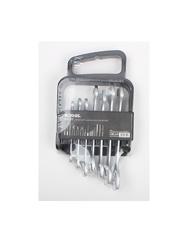 LLAVE FIJA PLANA 2 BOCAS JGO 7 PZ 6-7/17-19