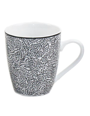 MUG PORCELANA ARMONIA NEGRA