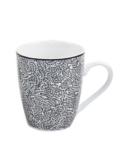 MUG PORCELANA ARMONIA NEGRA
