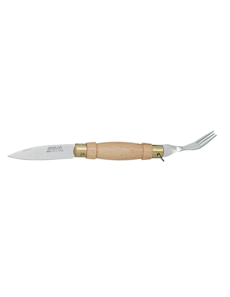 NAVAJA CON TENEDOR INOX HOJA 6 CM