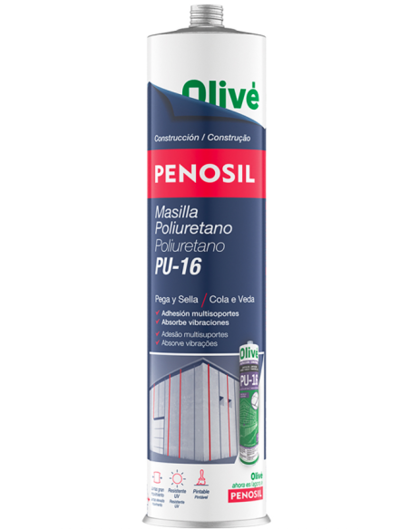 MASILLA ADH. POLIURETANO GRIS 300 ML