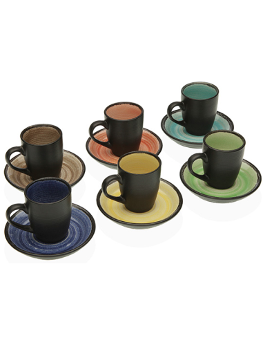 TAZA CAFE C/PLATO CAMIL SET-6 55 L