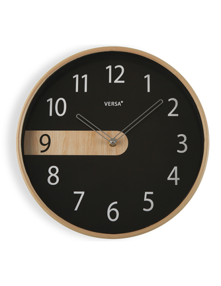RELOJ PARED NEGRO 30,5 CM