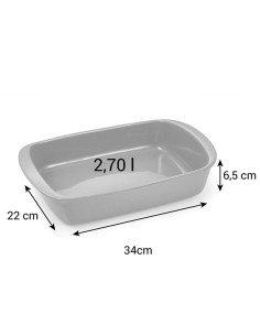 FUENTE HORNO GRES RECTANGULAR DELICIA 34X22 CM