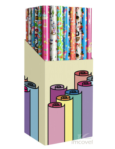 PAPEL REGALO DELUXE INFANTIL-JUVENIL SURTIDO 70X200 CM