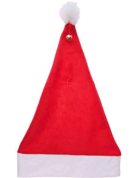GORRO NAVIDAD CON CASCABEL 30X40 CM