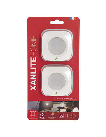 JUEGO 2 LUCES DE ACENTO TACTILES 50 LUMENES