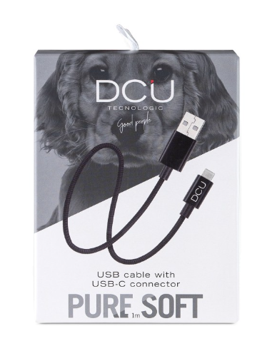 CABLE USB TIPO C A USB SOFT NEGRO 1M