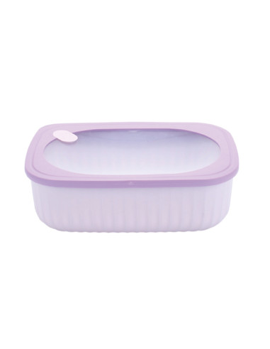 HERMETICO PP RECTANGULAR MORADO 2850 ML