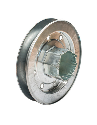 POLEA METALICA C/ESPIGA PR19 ZINCADO 18 MM