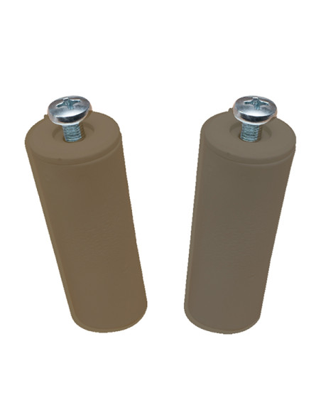 TOPE PERSIANA C/TORNI. MARRON BL2 40MM