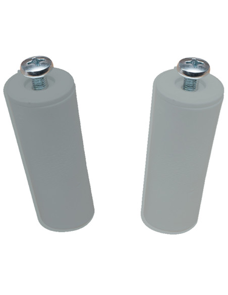 TOPE PERSIANA C/TORNI. BL2 GRIS 40MM