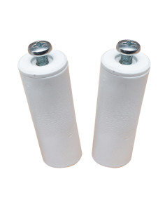 TOPE PERSIANA C/TORNI. BL2 BLANCO 40MM