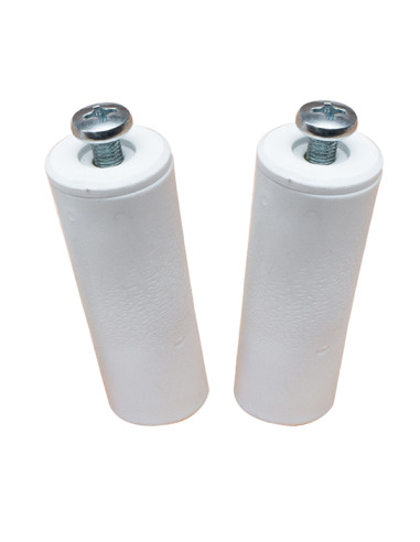 TOPE PERSIANA C/TORNI. BL2 BLANCO 40MM