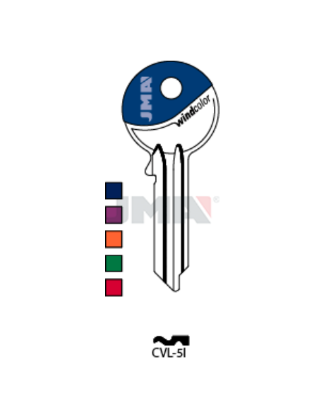 LLAVE EN BRUTO WINDCOLOR CVL-5I