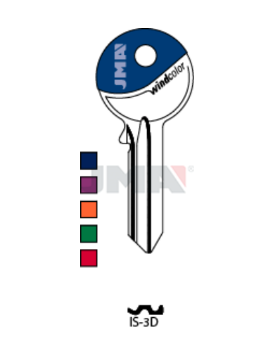 LLAVE EN BRUTO WINDCOLOR IS-3D
