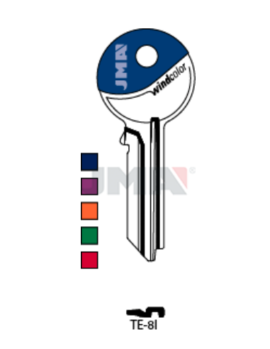 LLAVE EN BRUTO WINDCOLOR TE-8I