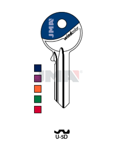 LLAVE EN BRUTO WINDCOLOR U-5D
