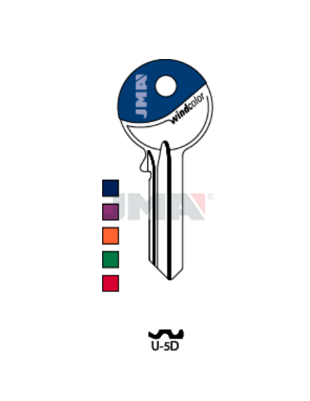 LLAVE EN BRUTO WINDCOLOR U-5D
