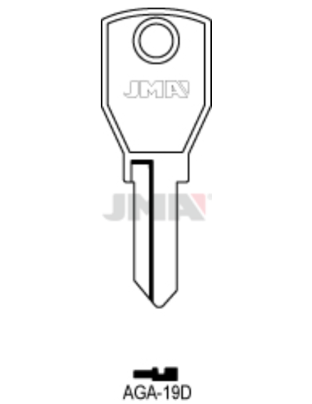 LLAVE EN BRUTO AGA-19D