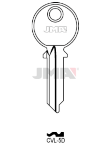 LLAVE EN BRUTO CVL-5D