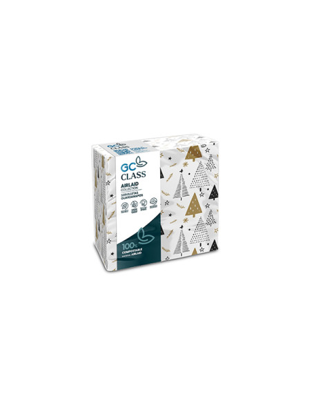 SERVILLETAS XMAS TREE 50U 40X40