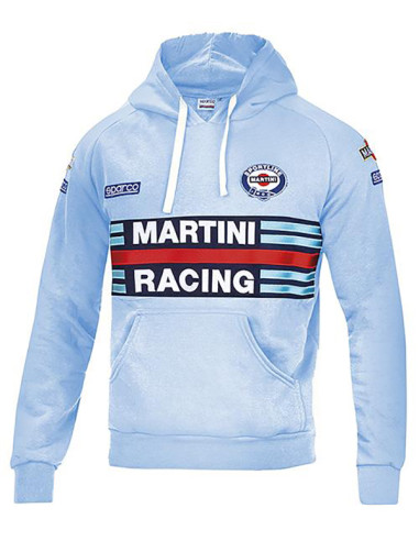 SUDADERA CAPUCHA AZUL CELESTE MARTINI XXL