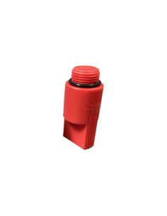 TAPON ALICATADO CON JUNTA TORICA ROJO 1/2