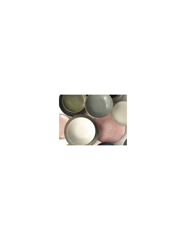 VAJILLA GRES HARPER SURTIDO COLORES 18 PZ