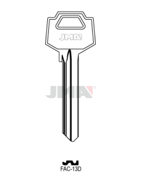 LLAVE EN BRUTO FAC-13D