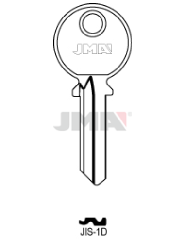 LLAVE EN BRUTO JIS-1D