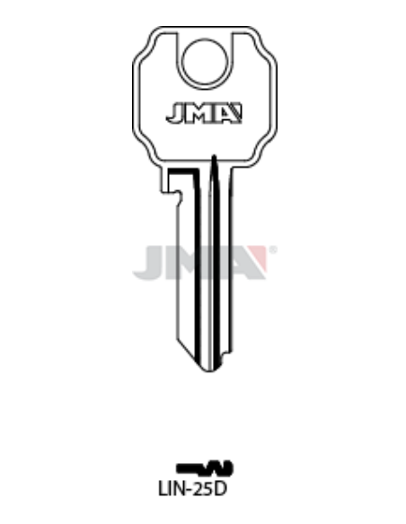 LLAVE EN BRUTO LIN-25D