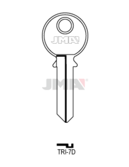 LLAVE EN BRUTO TRI-7D