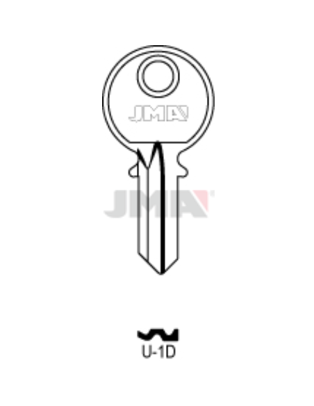 LLAVE EN BRUTO U-1D