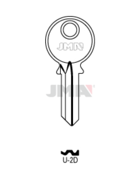 LLAVE EN BRUTO U-2D
